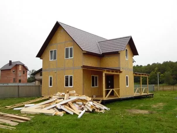 Дом из СИП-панелей  7х14 м